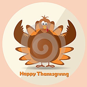 Happy Thanksgiving Day Turkey Autumn Traditional Holiday Banner