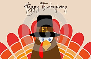 Happy Thanksgiving Day vector illustration design greeting card poster.