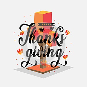 Happy thanksgiving design. greeting card thanksgiving