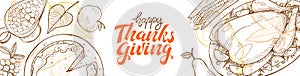 Happy thanksgiving greeting card