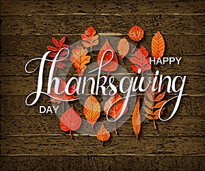 Happy Thanksgiving holiday banner