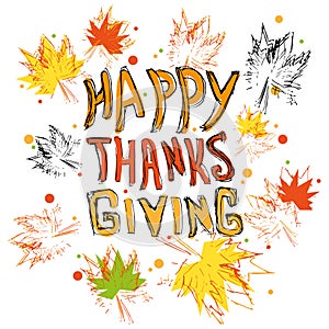 Happy thanksgiving logo