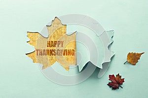 Happy thanksgiving paper reveal