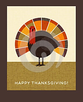 Happy Thanksgiving turkey card