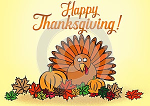 Happy Thanksgiving wishes as a digital card design