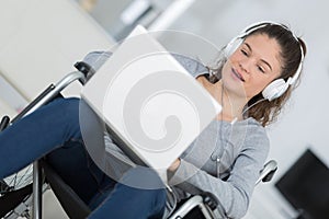 Happy to use computer