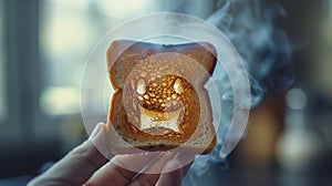 The Happy Toast Bread.AI generated image