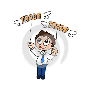 Happy Trader illustration