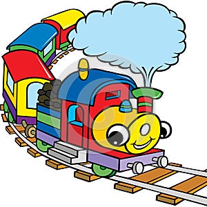 Happy train for kids photo