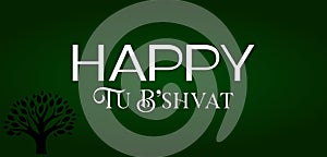 Happy Tu B\'shvat Stylish Text illustration Design