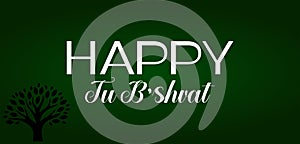 Happy Tu B\'shvat Stylish Text illustration Design