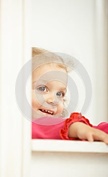 Happy two-year-old smiling