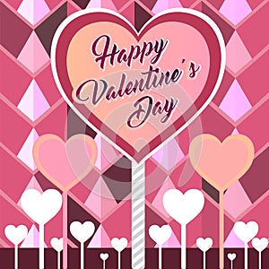 Happy valentine card