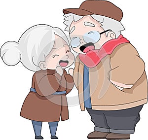 happy valentine, grandma and grandpa forever love