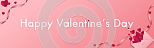 Happy Valentine`s Day banner template