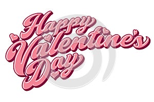 Happy Valentine`s Day Bold Script