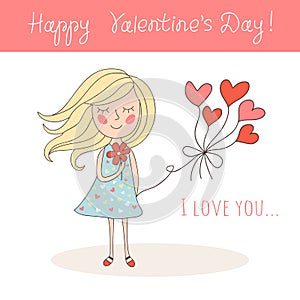 Happy Valentine`s Day card