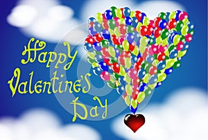 Happy Valentine`s day card