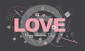 Happy Valentine`s Day card or background