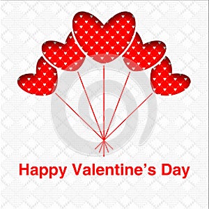 Feliz Día de San Valentín tarjeta corazón rojo Rostro sobre el blanco estructurado 