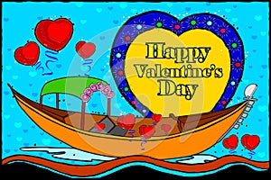 Happy Valentine's Day celebration background