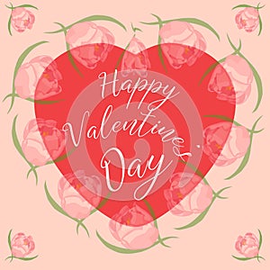 Happy Valentine`s Day greeting card