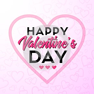 Happy Valentine`s Day greeting card