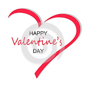 Happy Valentine`s Day greeting card