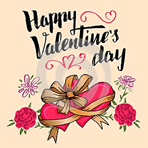 Happy Valentine's day greeting card