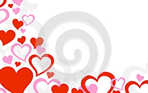 Happy Valentine's Day heart Background