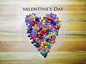 Happy Valentine`s Day heart,Colorful