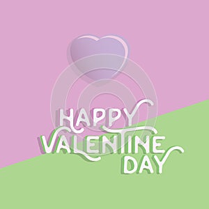 Happy valentine`s day heart , greeting happy valentine day holid