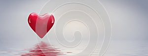Happy Valentine`s Day. Heart shaped symbol of love