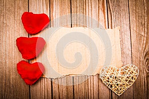 Happy Valentine`s day holiday love and male tie frame background