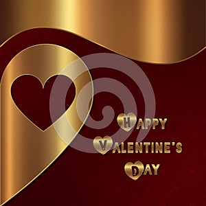 Happy Valentine`s Day lettering Greeting Card - collection