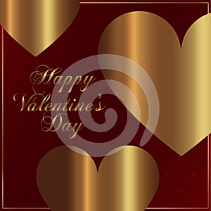 Happy Valentine`s Day lettering Greeting Card - collection