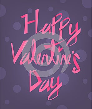 Happy Valentine's day typography