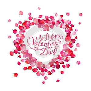 Happy Valentine`s Day vector card