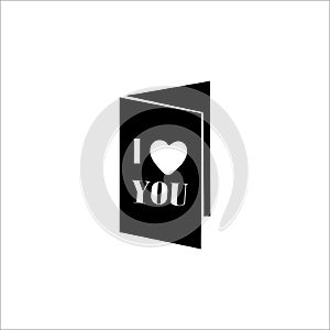 Happy Valentine`s Day vector icon on white background