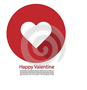 Happy Valentine`s Heart moment of love perfect vector