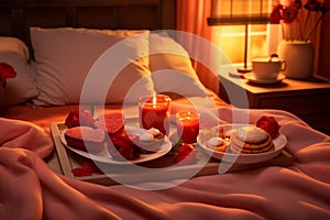 Happy Valentines Day Breakfast in Bed graphics