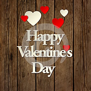 Happy Valentines day card vector background