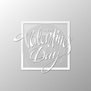 Happy Valentines Day Card. Vector illustration