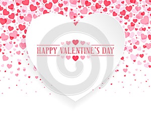 Feliz Día de San Valentín círculo corazón 