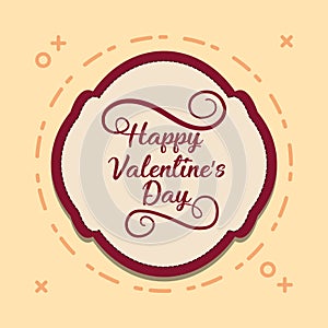 Happy valentines day design