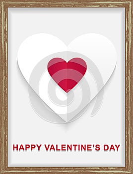 Happy Valentines Day frame Heart