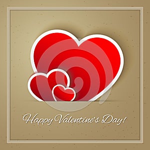 Happy Valentines Day greeting card