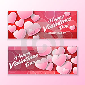 Happy valentines day greeting card template