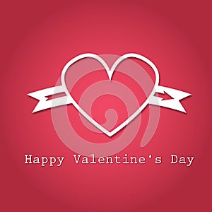 Happy Valentines Day heart illustration