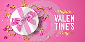 Happy Valentines Day holiday greeting card